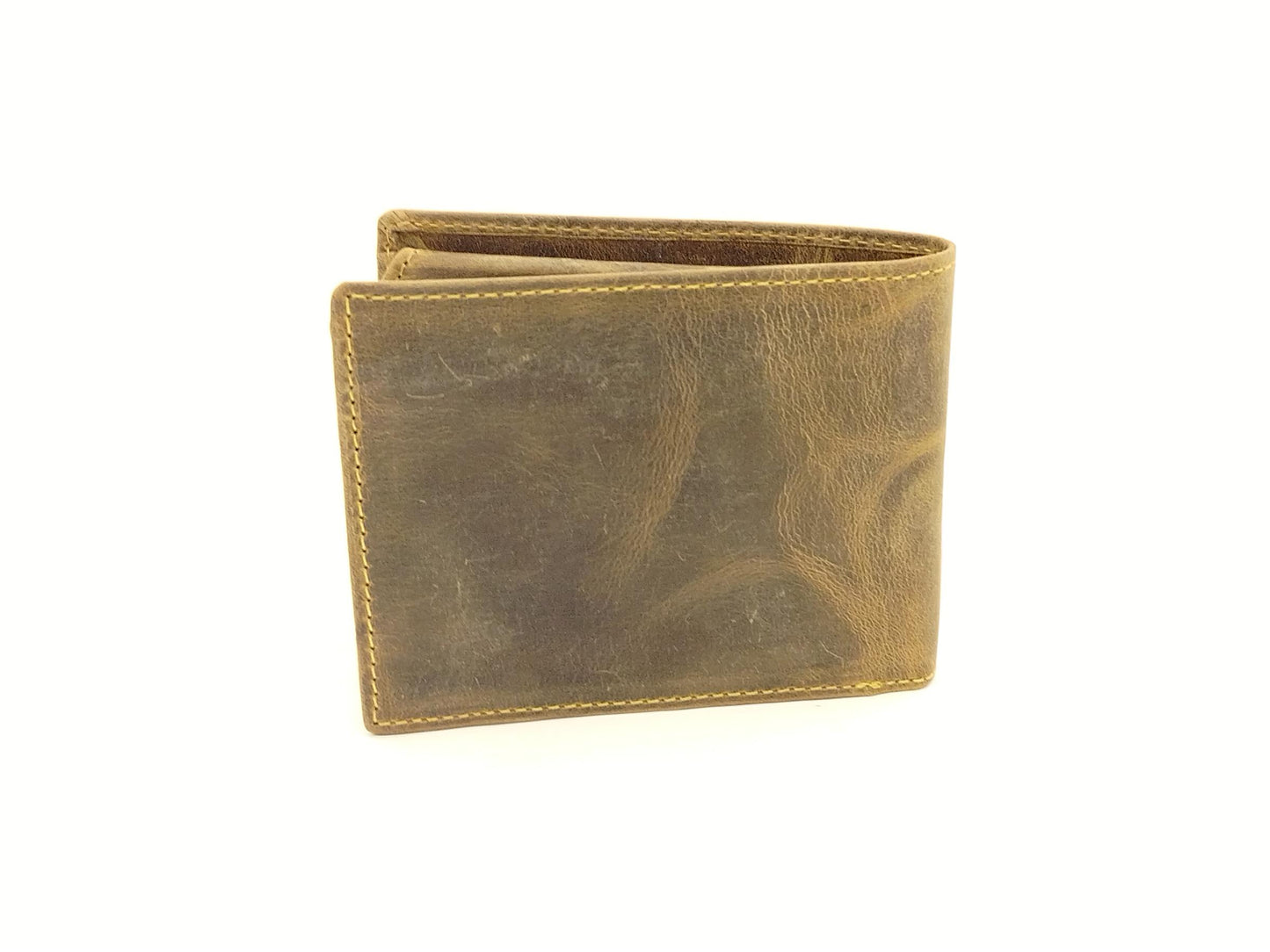 Vintage Leder Scheintasche Hirsch Prägung Lederbörse Herrenbörse
