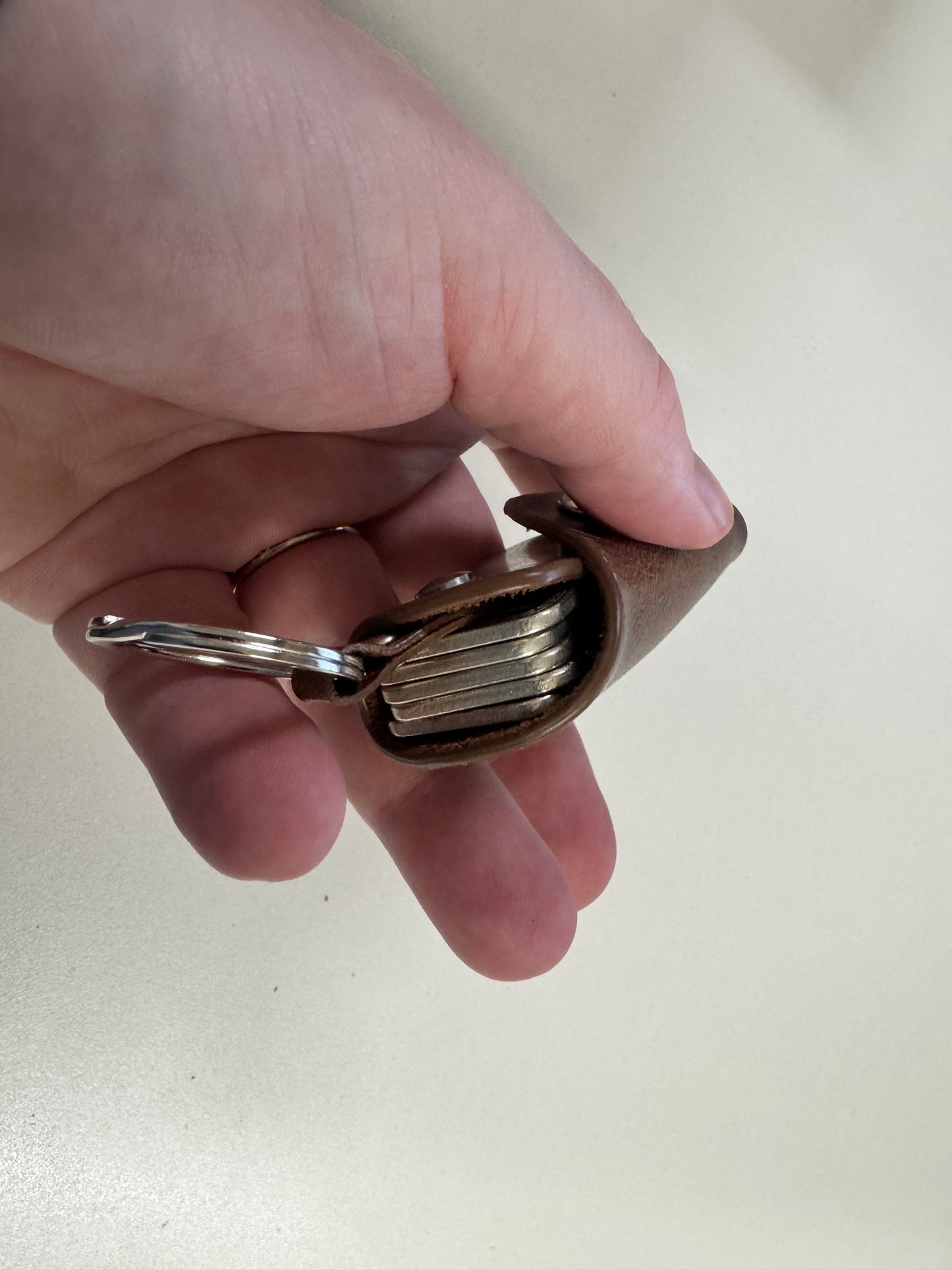 Vintage Leder Schlüsselanhänger – für einzelne Schlüssel