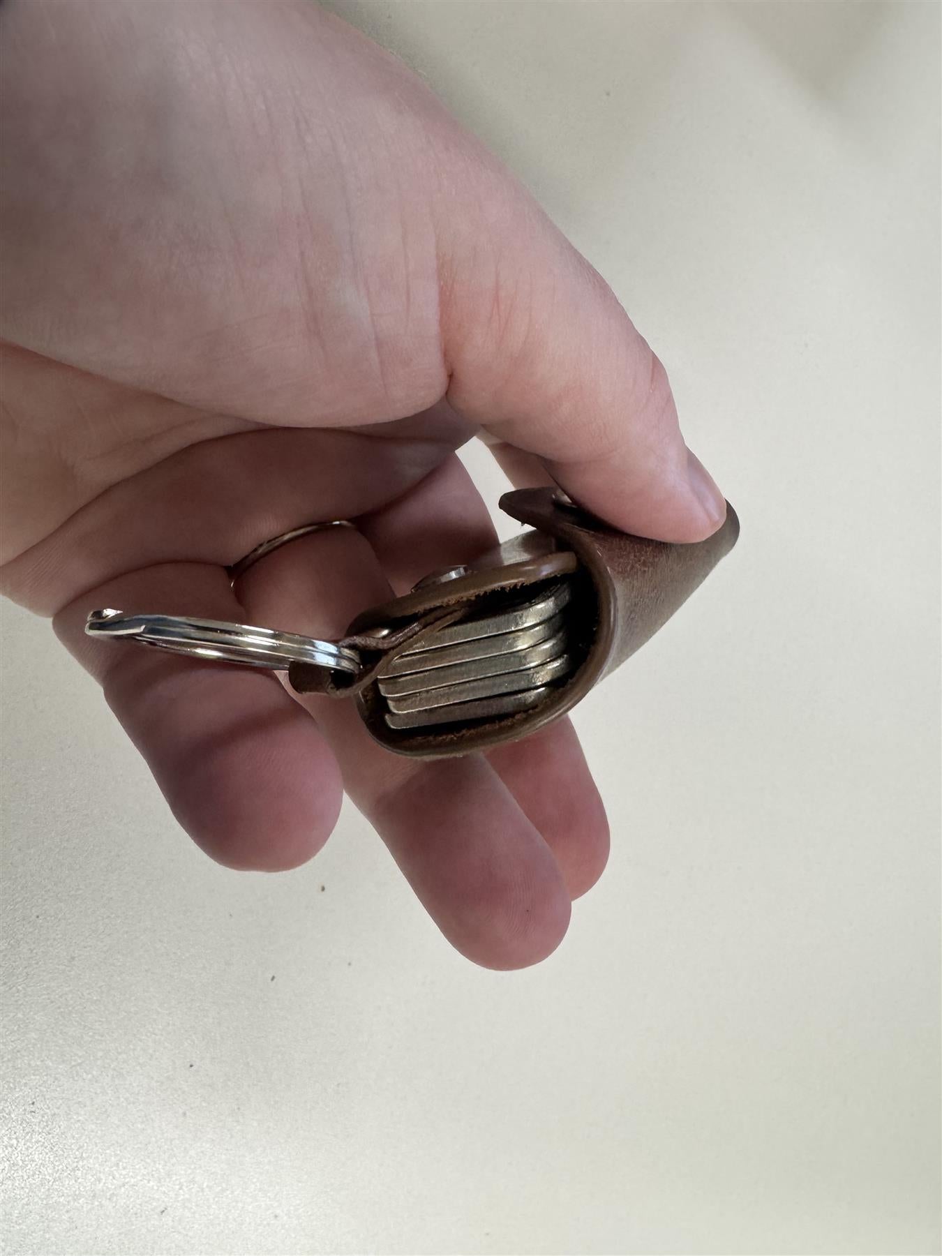 Vintage Leder Schlüsselanhänger – für einzelne Schlüssel