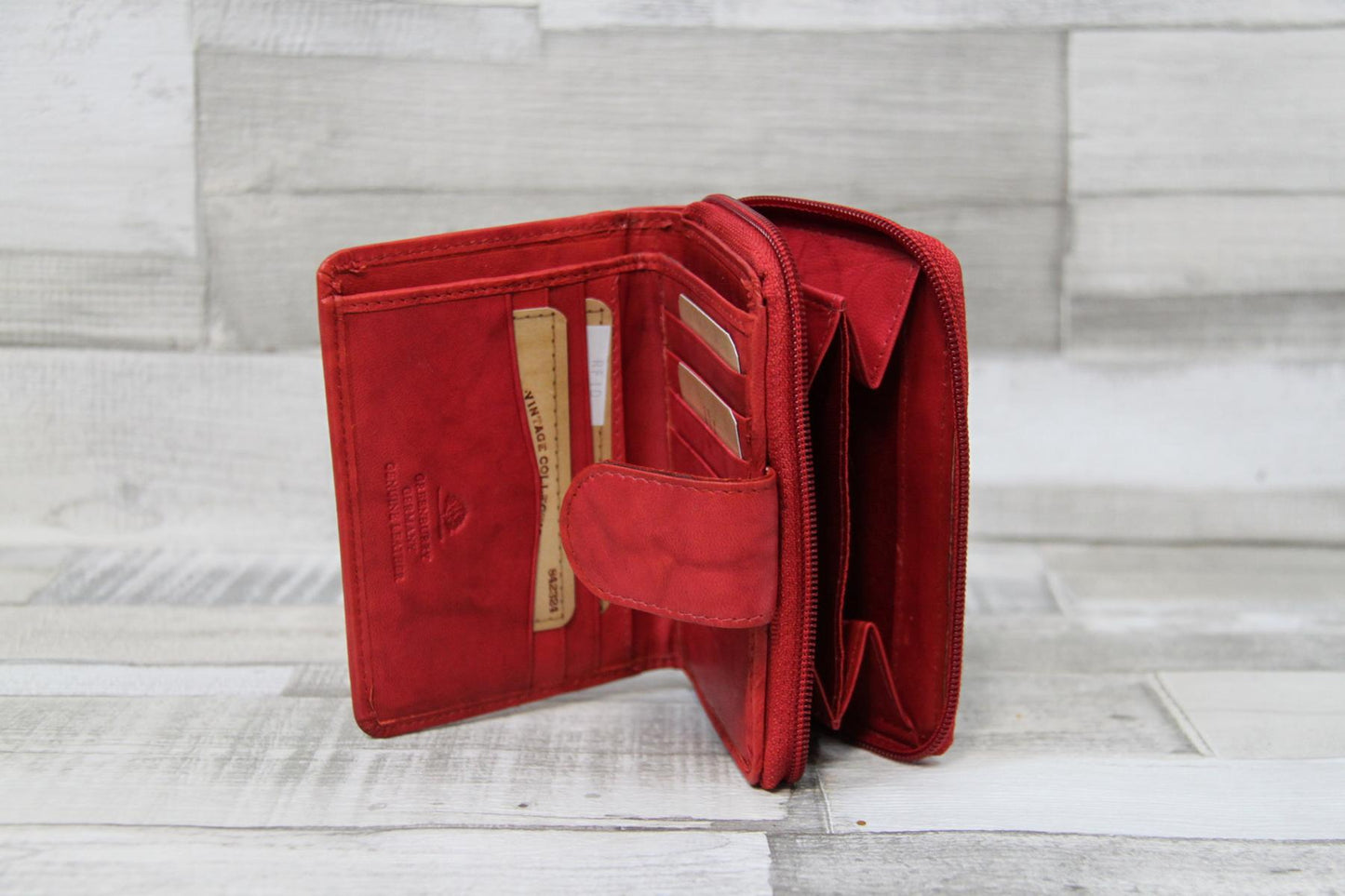 Greenburry Basic Reißverschluss-Damenkombi RFID red