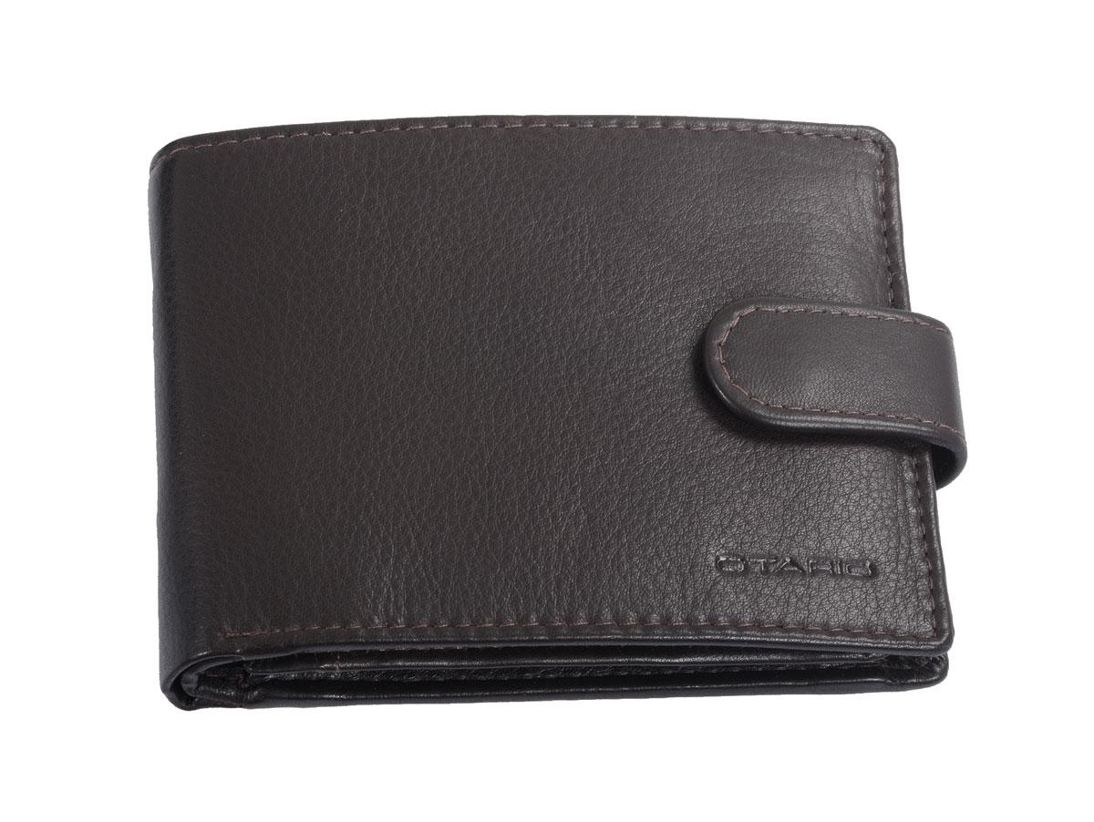 Leder Brieftasche Herren querformat mit Sicherungsriegel