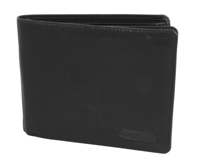 Kleine Scheintasche schwarz aus Leder mit vielen Kartenfächern