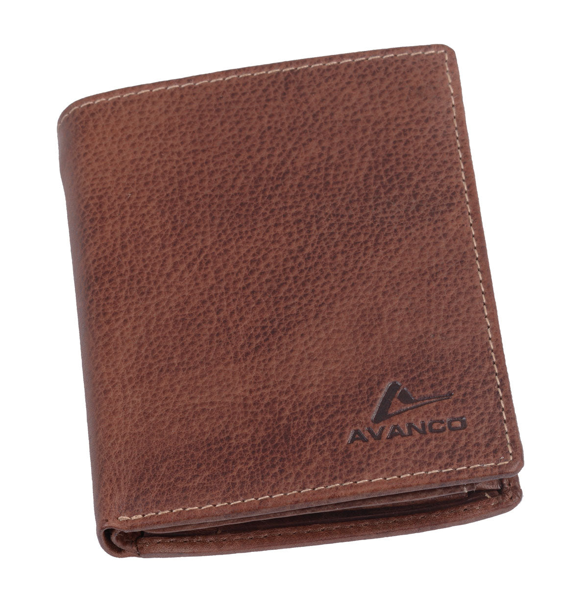 Leder Brieftasche Herren mittelbraun mit RFID Ausleseschutz