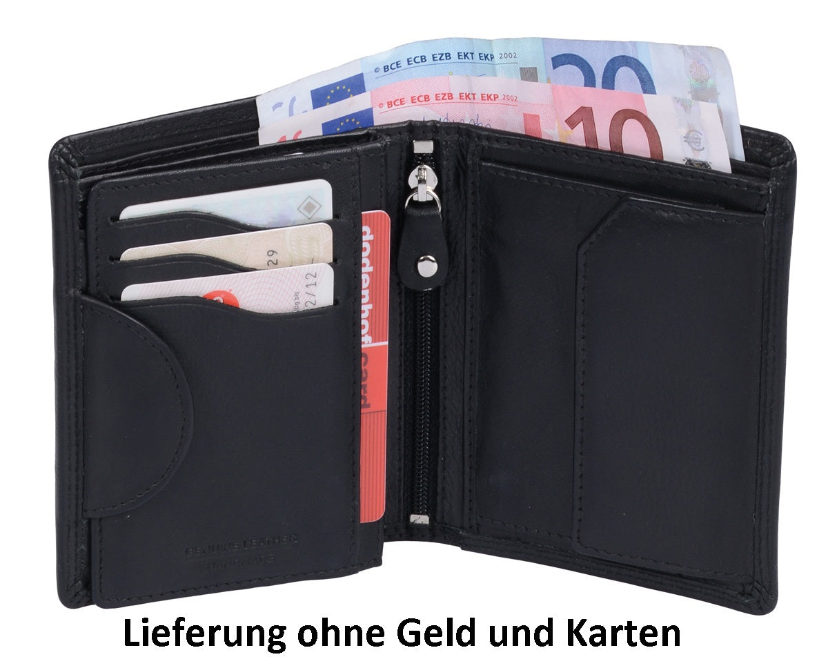 CM Herrenbörse hochformat 1 Klappe, schwarz