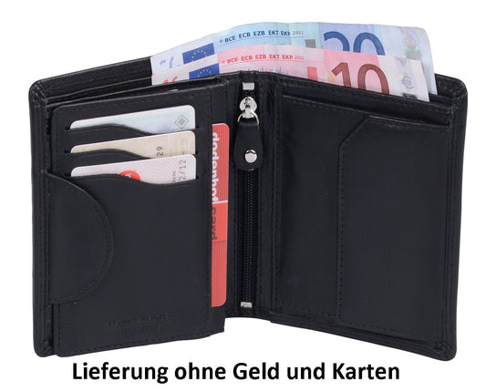 CM Herrenbörse hochformat 1 Klappe, schwarz