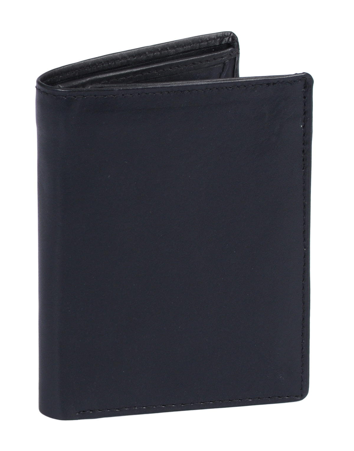 Herrenbörse Herren Geldbörse Leder Brieftasche Kombibörse , LUANA, schwarz