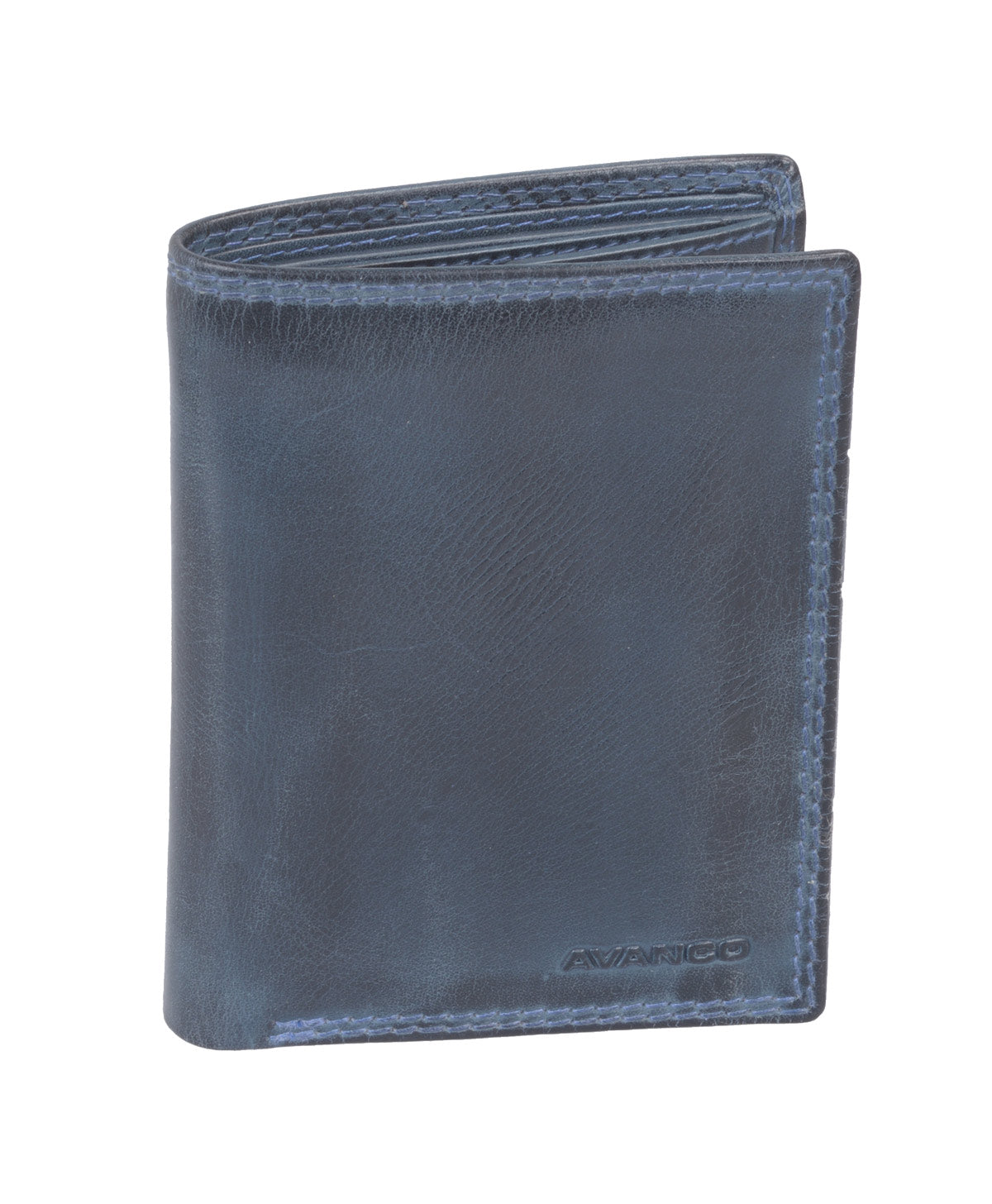 Echtleder Kombibörse, blau