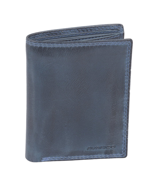 Echtleder Kombibörse, blau