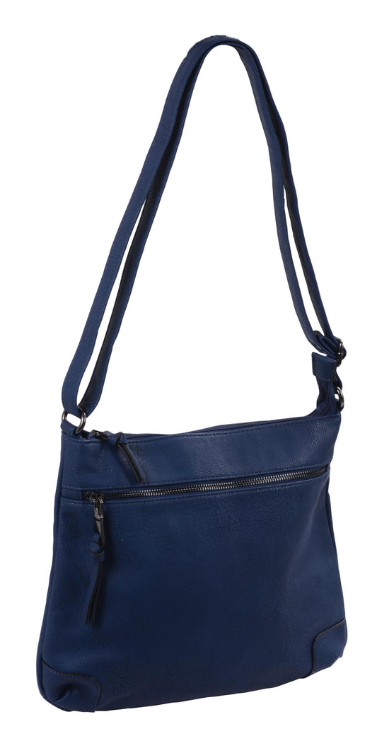 Dunkelblaue Damentasche Crossbody mit verstellbarem Trageriemen