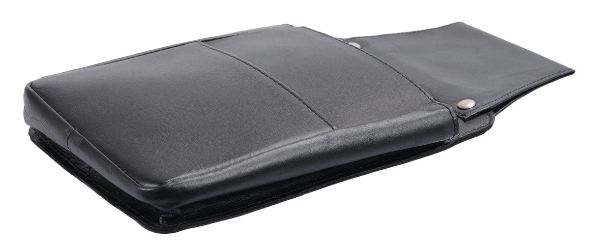 Schwarzes Leder Holster für Kellnerbörse und Service-Alltag