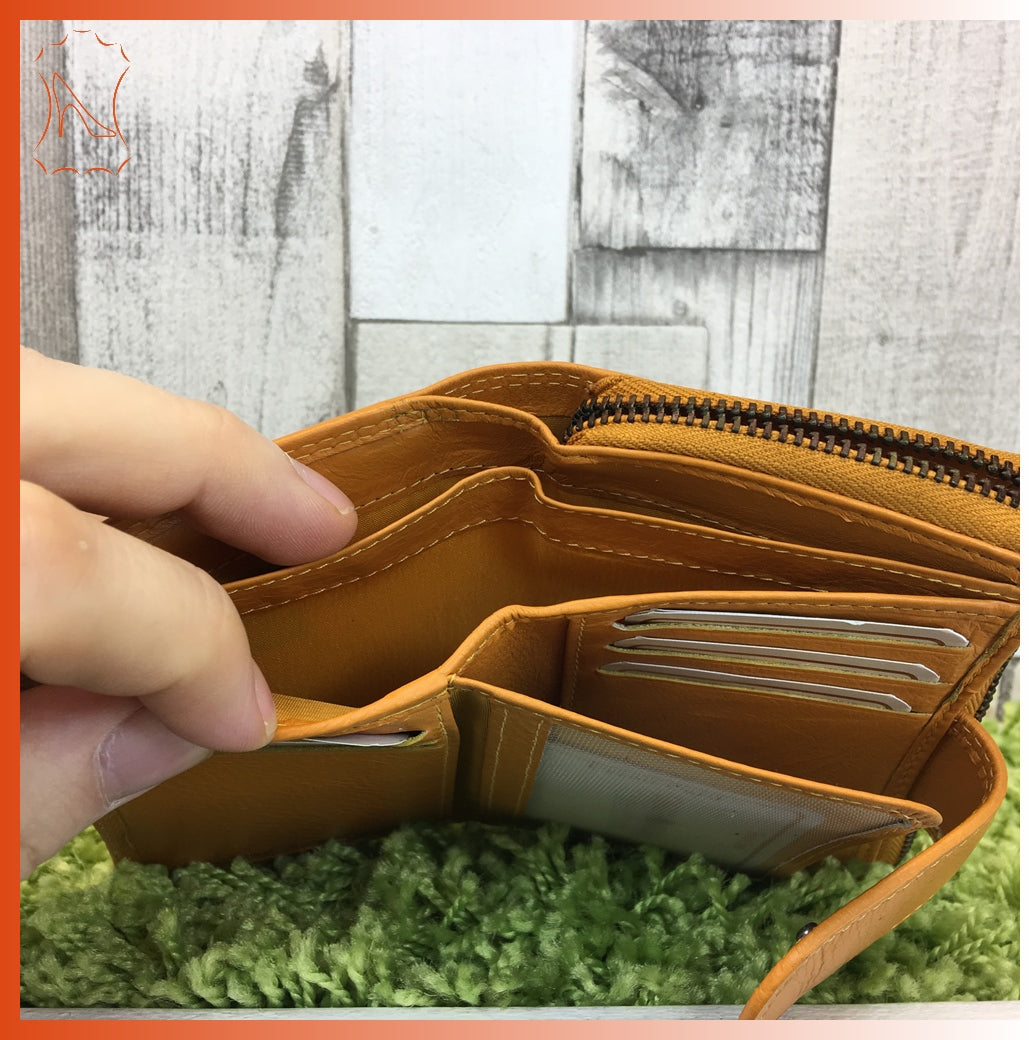 Leder Greenburry Spongy Geldbörse Reißverschluss Damenkombi red