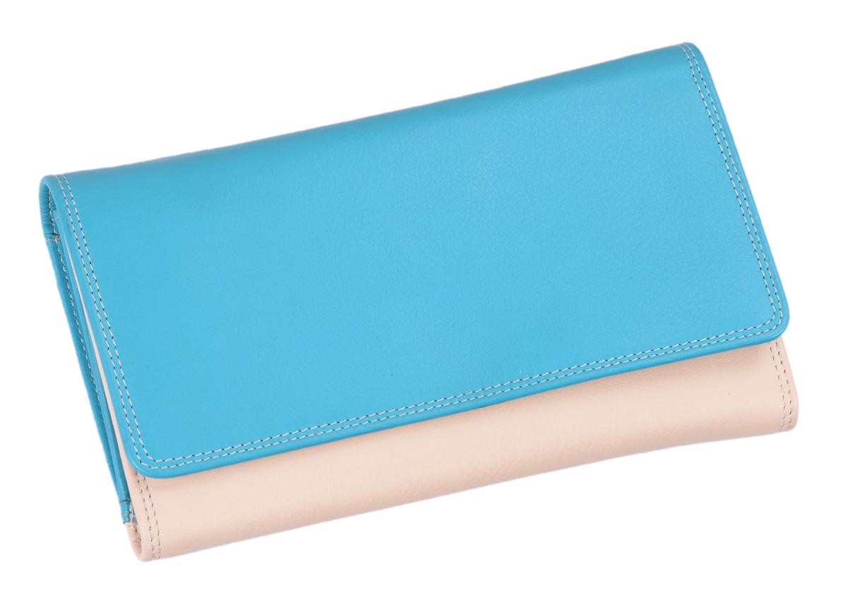 Lemondo Damen Portemonnaie Leder mit Sichtfächern und Druckknopf