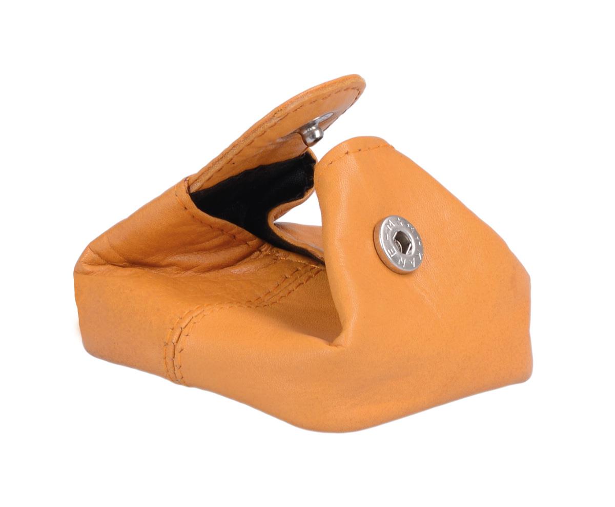 Kleingeldsäckchen, Geldbeutel, Leder, hellbraun