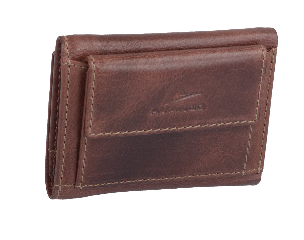 Leder Minibörse, braun