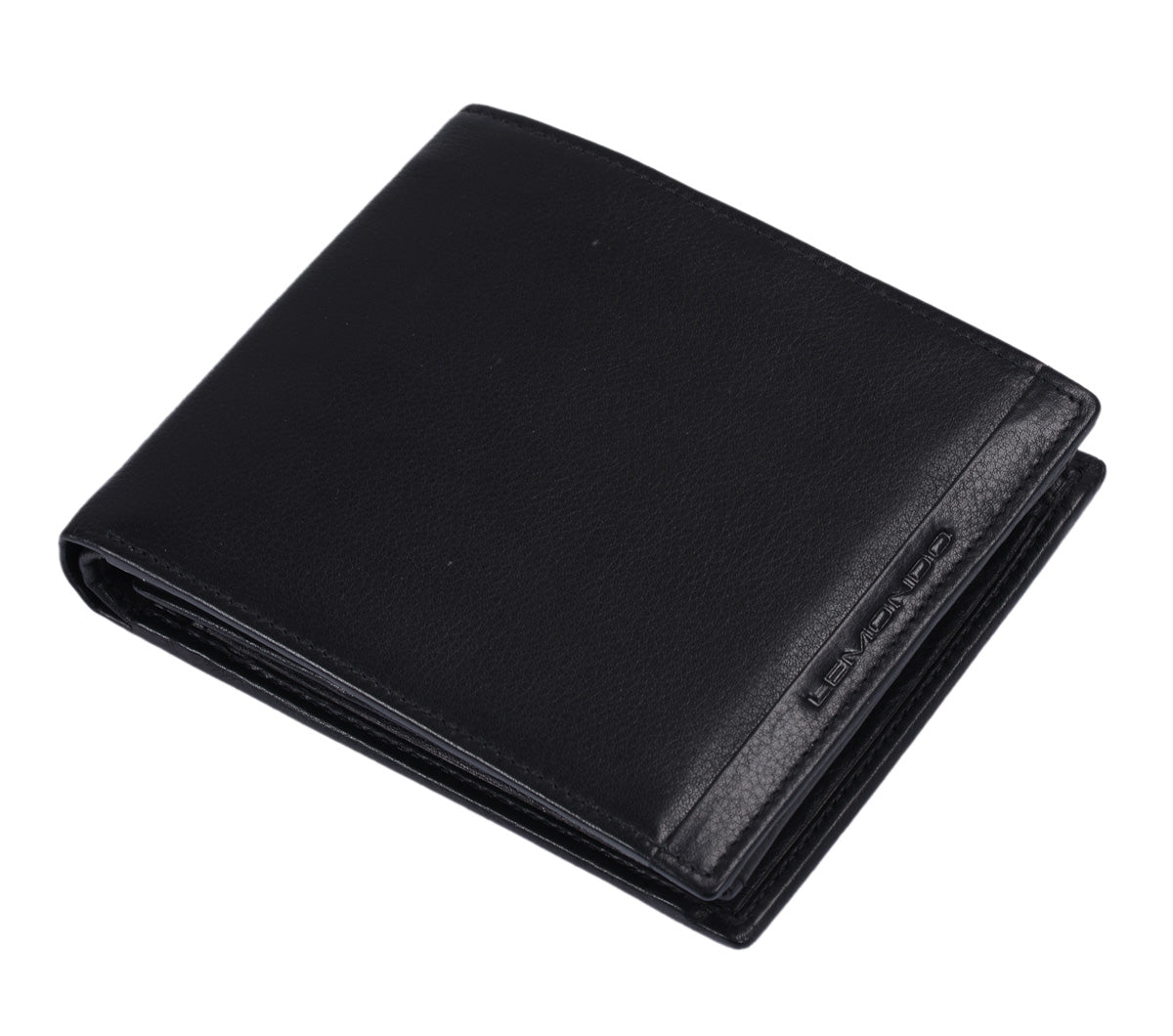 Herrenbörse Herren Geldbörse Leder querformat LEMONDO, schwarz  12,5x9,5x2,5cm