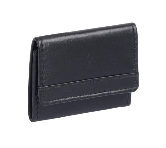 extra kleine Minibörse schwarz, Leder