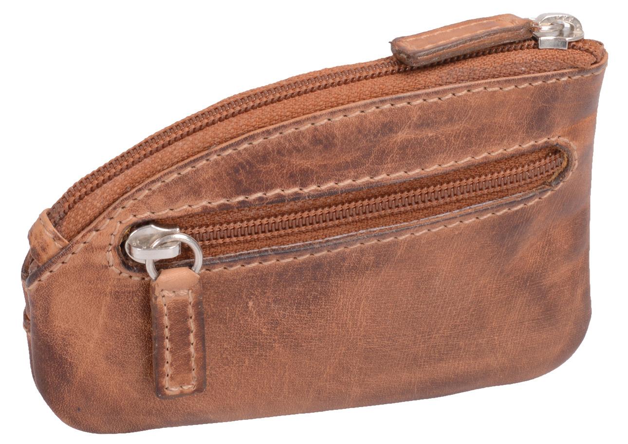 Echtleder Schlüsseltasche, braun