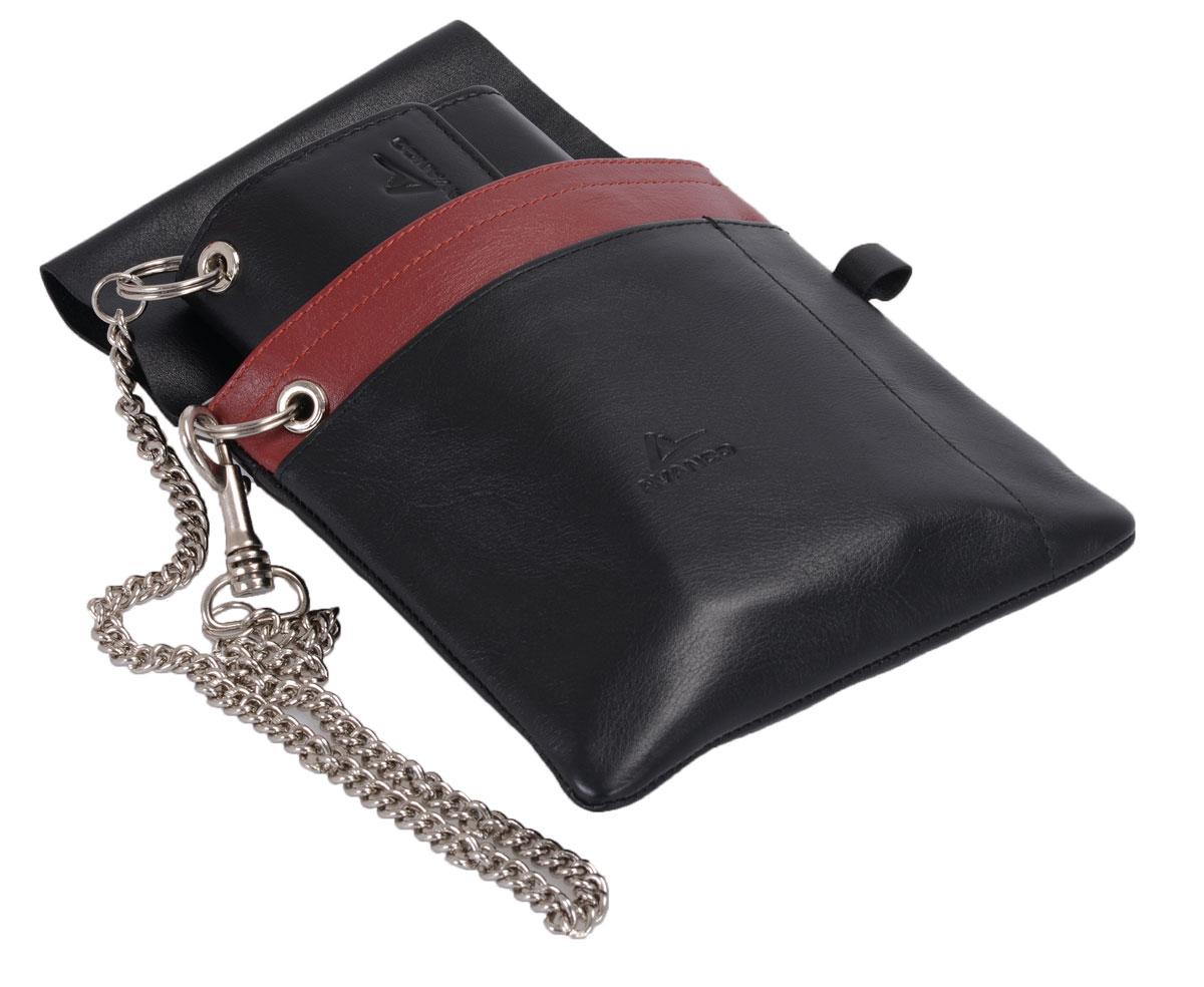 Kellnertasche Leder mit Holster und Kette