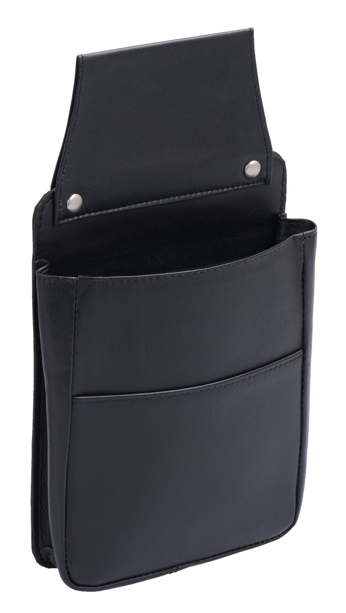 Schwarzes Leder Holster für Kellnerbörse und Service-Alltag