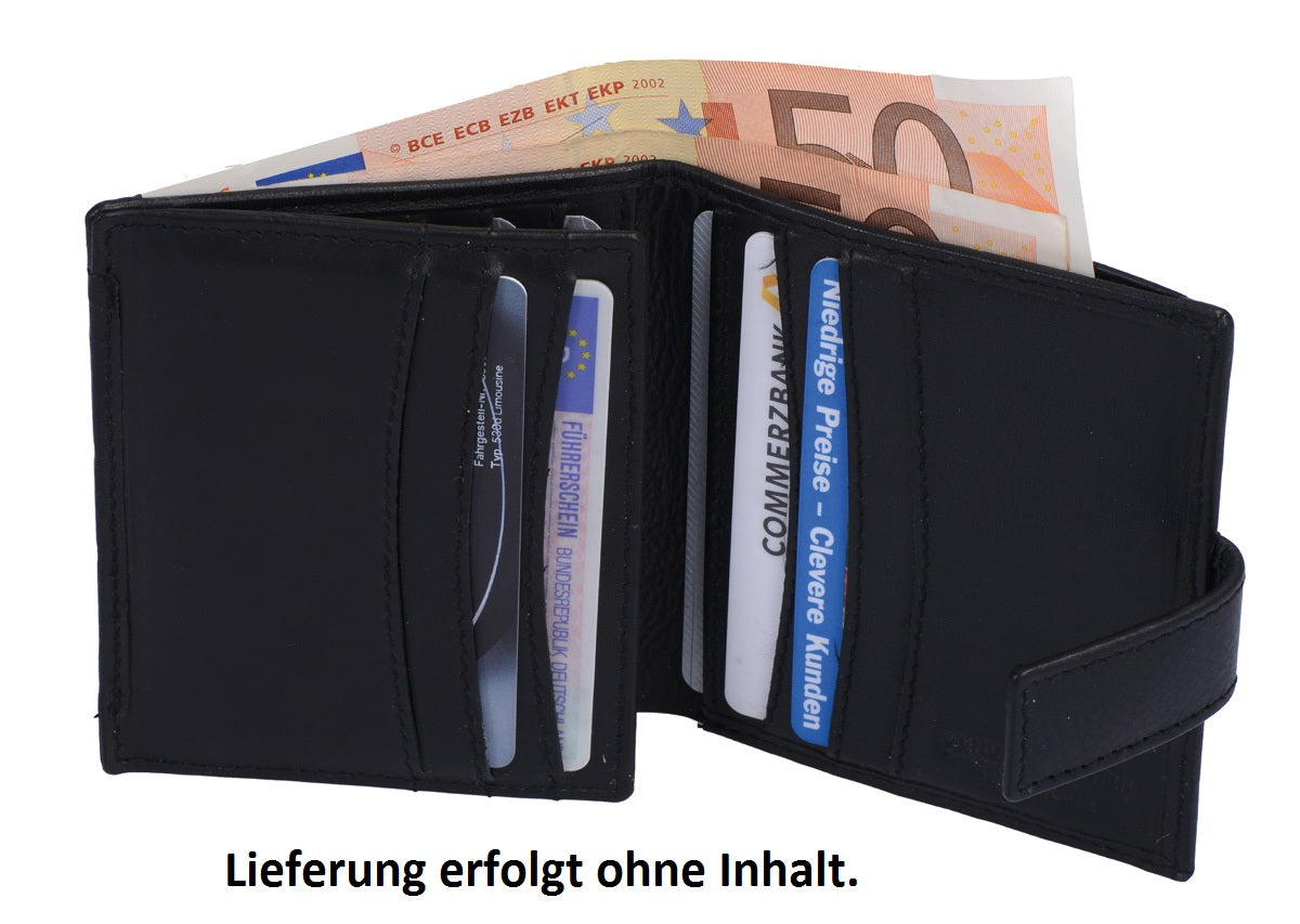 Wortmann' Scheckkartenhülle, Leder, schw