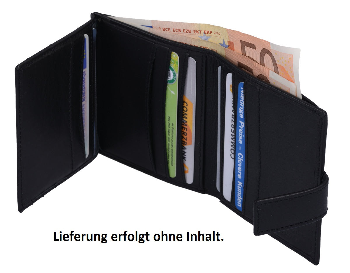 Wortmann' Scheckkartenhülle, Leder, schw