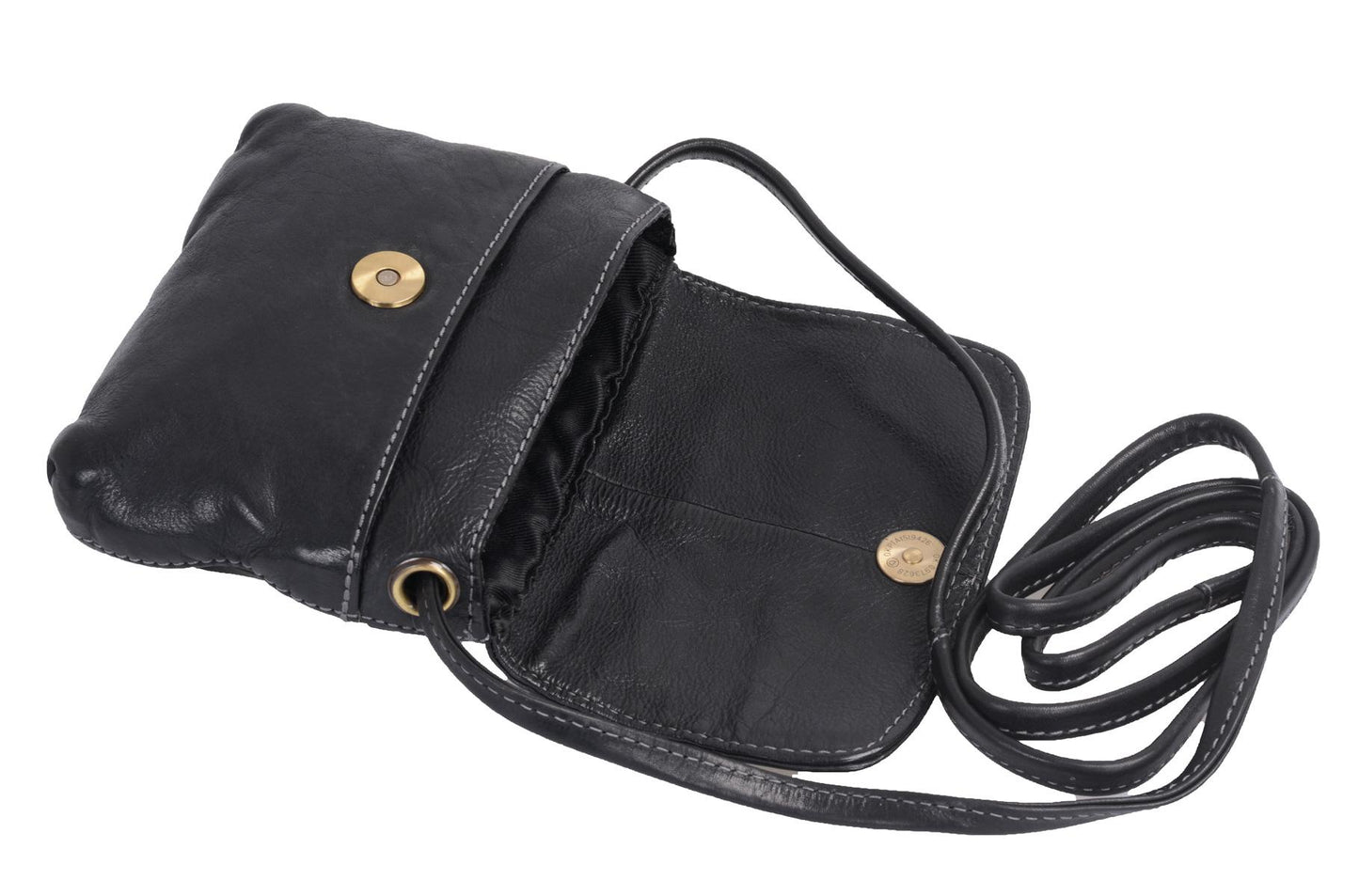 Handtasche Leder weich Damentasche, schwarz
