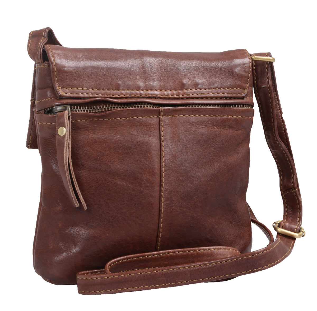 Handtasche Leder weich Damentasche, braun