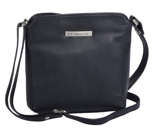 kleine schwarze Reißverschluss-Abendtasche, Leder