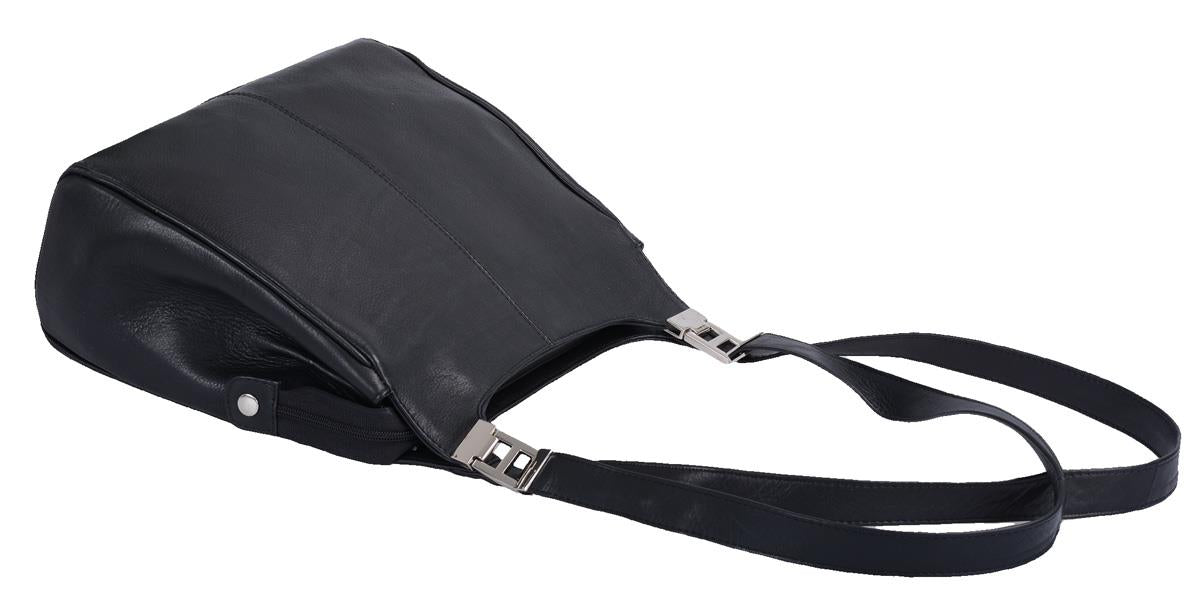 große schwarze Ledershopper hochformat