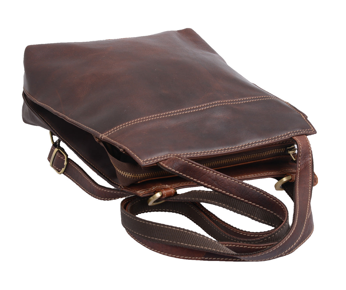 Wortmann hübsche Kombi-Ledertasche,  Rucksack braun
