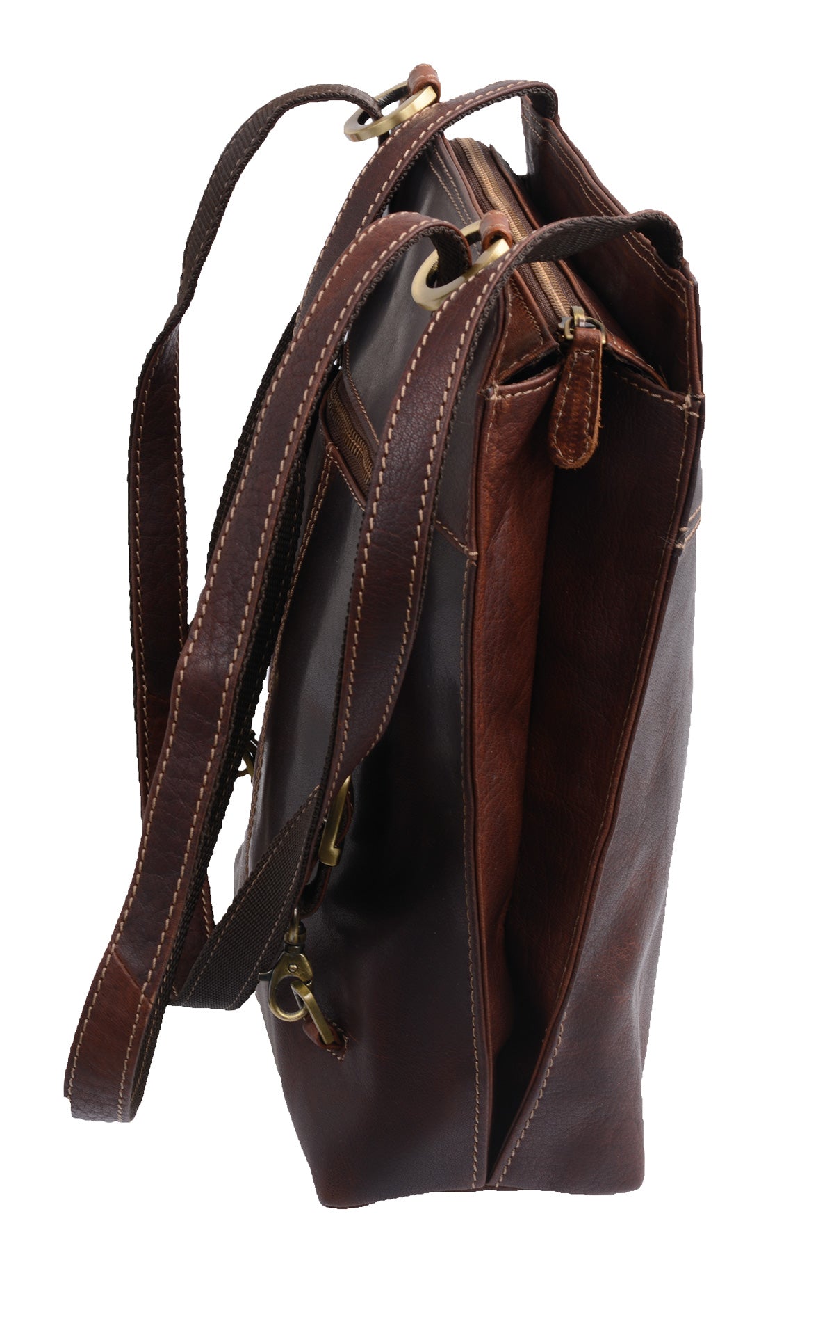 Wortmann hübsche Kombi-Ledertasche,  Rucksack braun