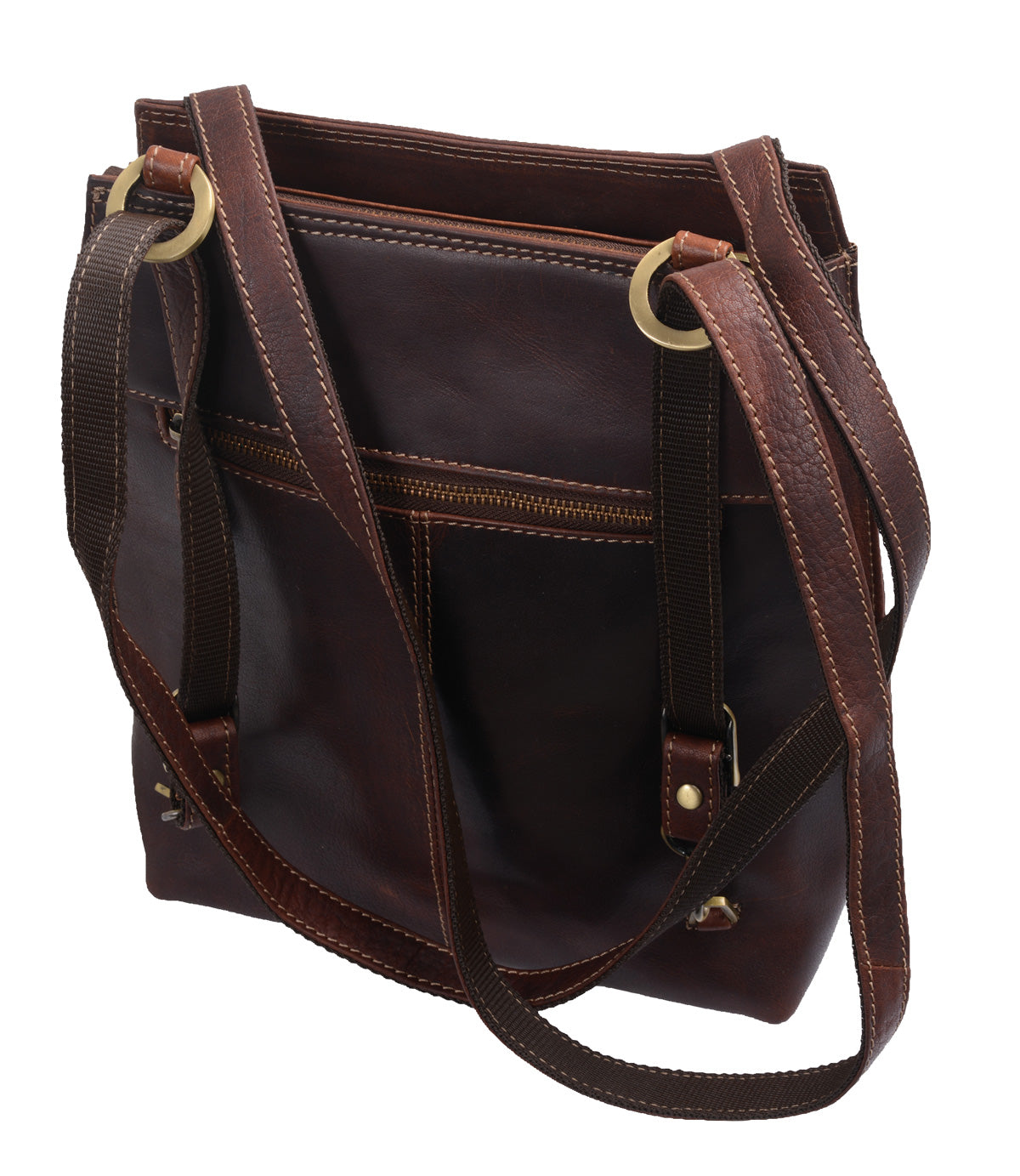 Wortmann hübsche Kombi-Ledertasche,  Rucksack braun