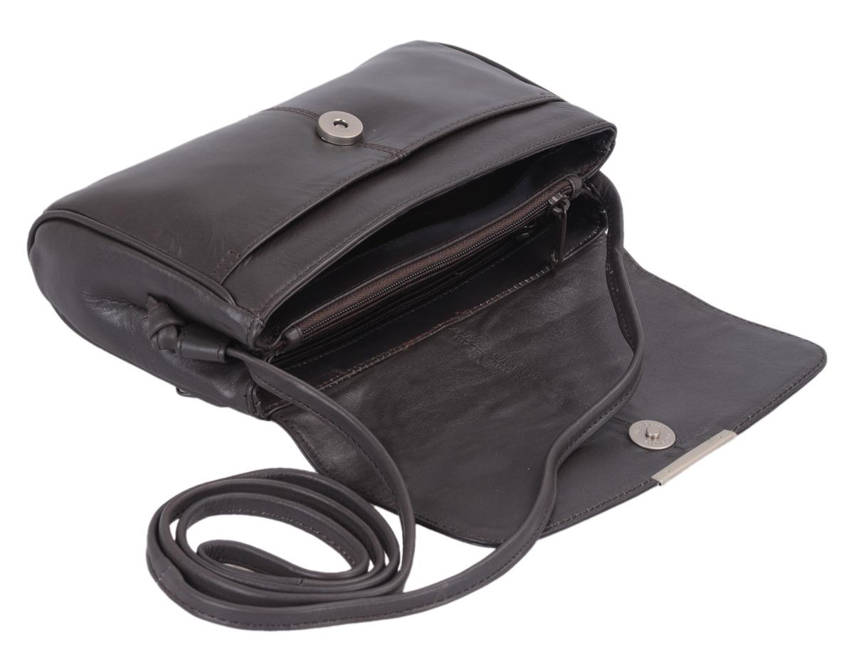dunkelgraue Leder-Abendtasche länglich, Unterarmtasche mit Mitteltrennwand