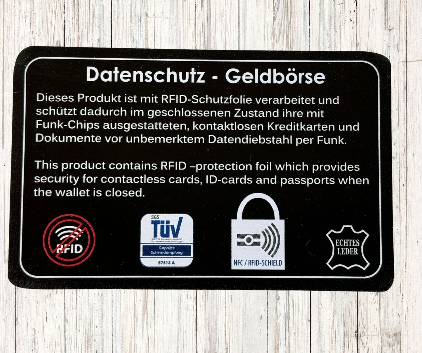 Echtleder Damenbörse, braun