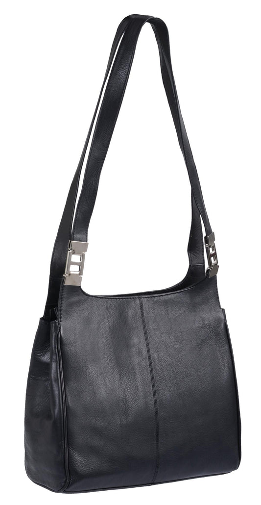 große schwarze Ledershopper hochformat