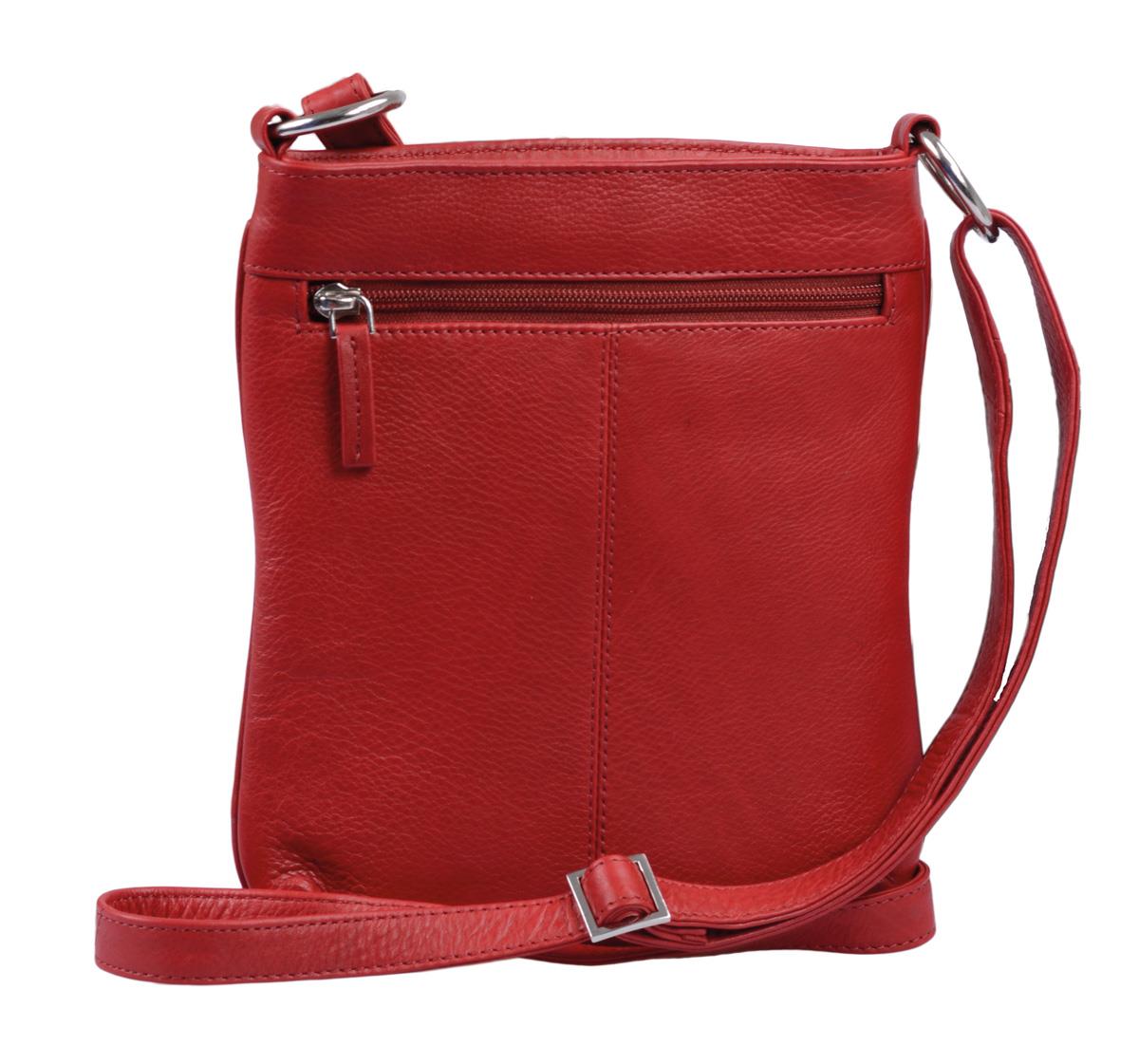 rote Ledertasche hochformat, langer Henkel