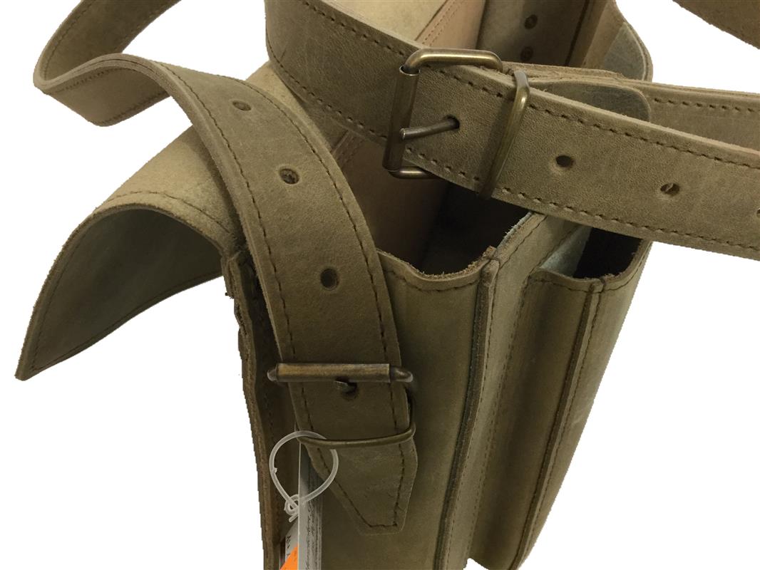 mittlerere Vollrindleder-Aktentasche mit schräger Klappe hellbraun new antik