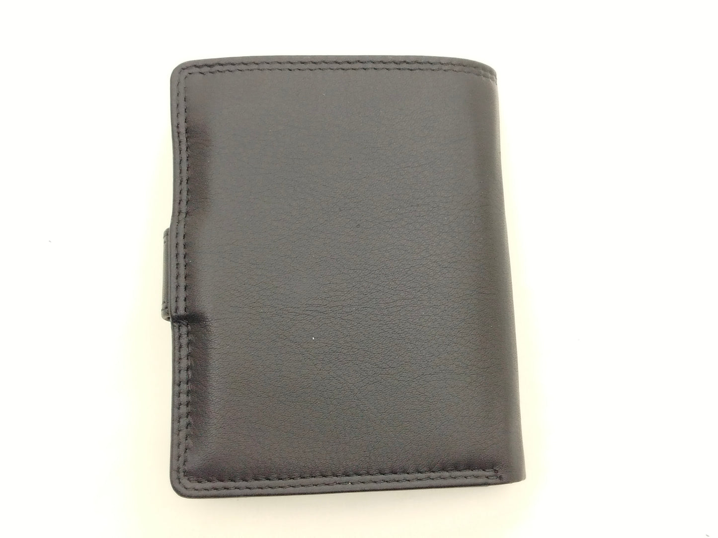 Herrenbörse Herren Geldbörse Leder Brieftasche Kombibörse  CM, mit Lasche schwarz