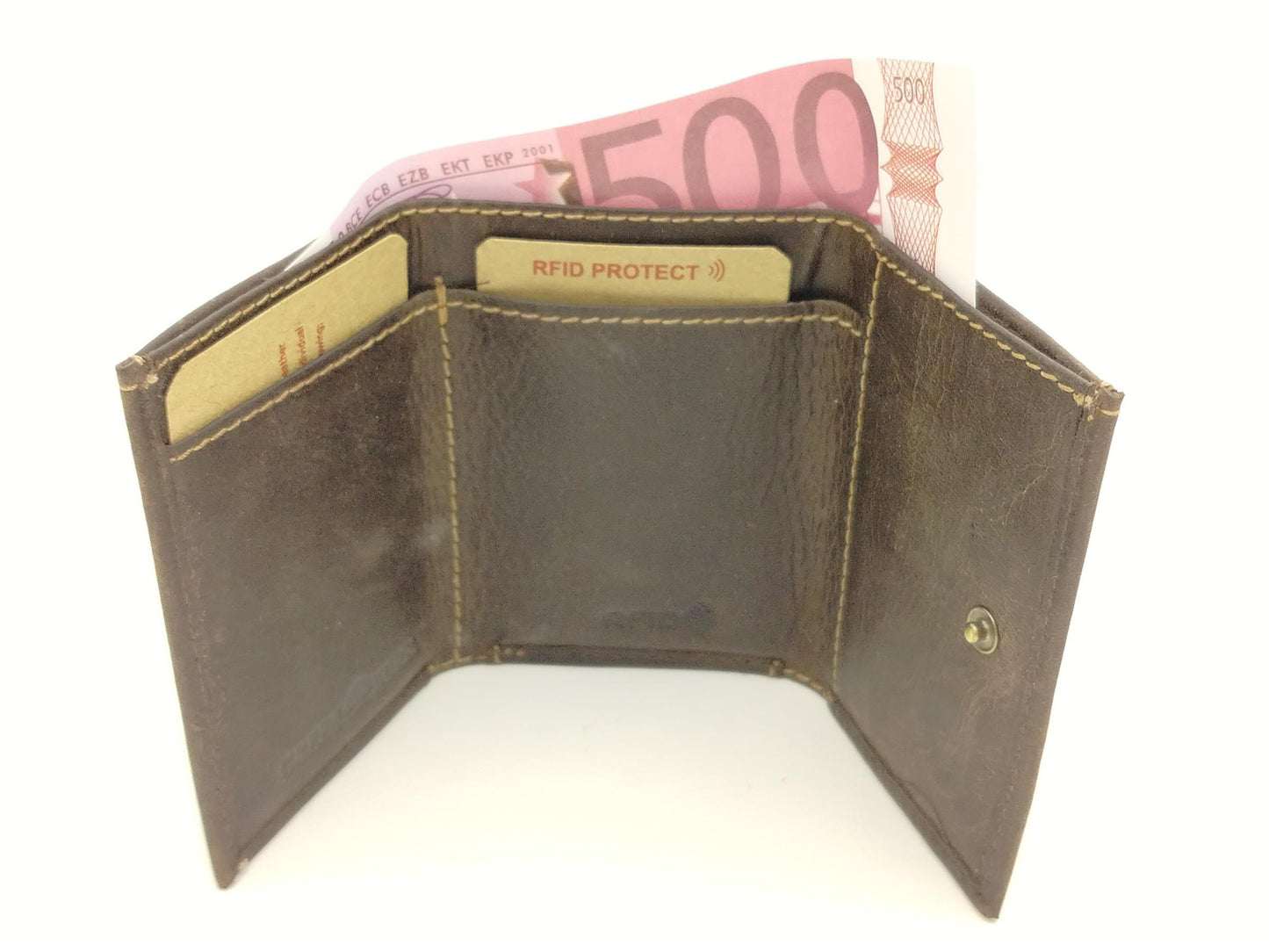 Tornado Minibörse RFID teak brown
