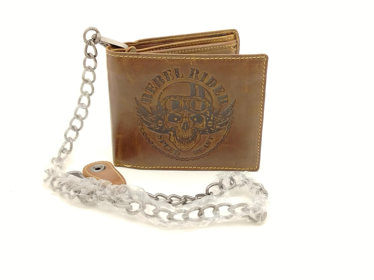 Rebel Rider Biker Scheintasche Kette Leder