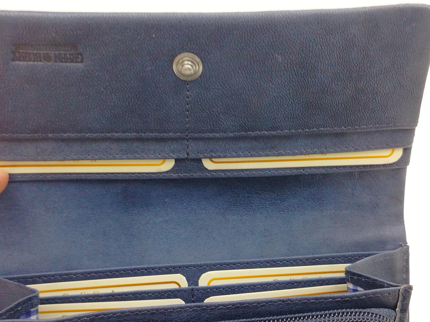 Greenburry Tumble Nappa gr. Damenbörse navy blue