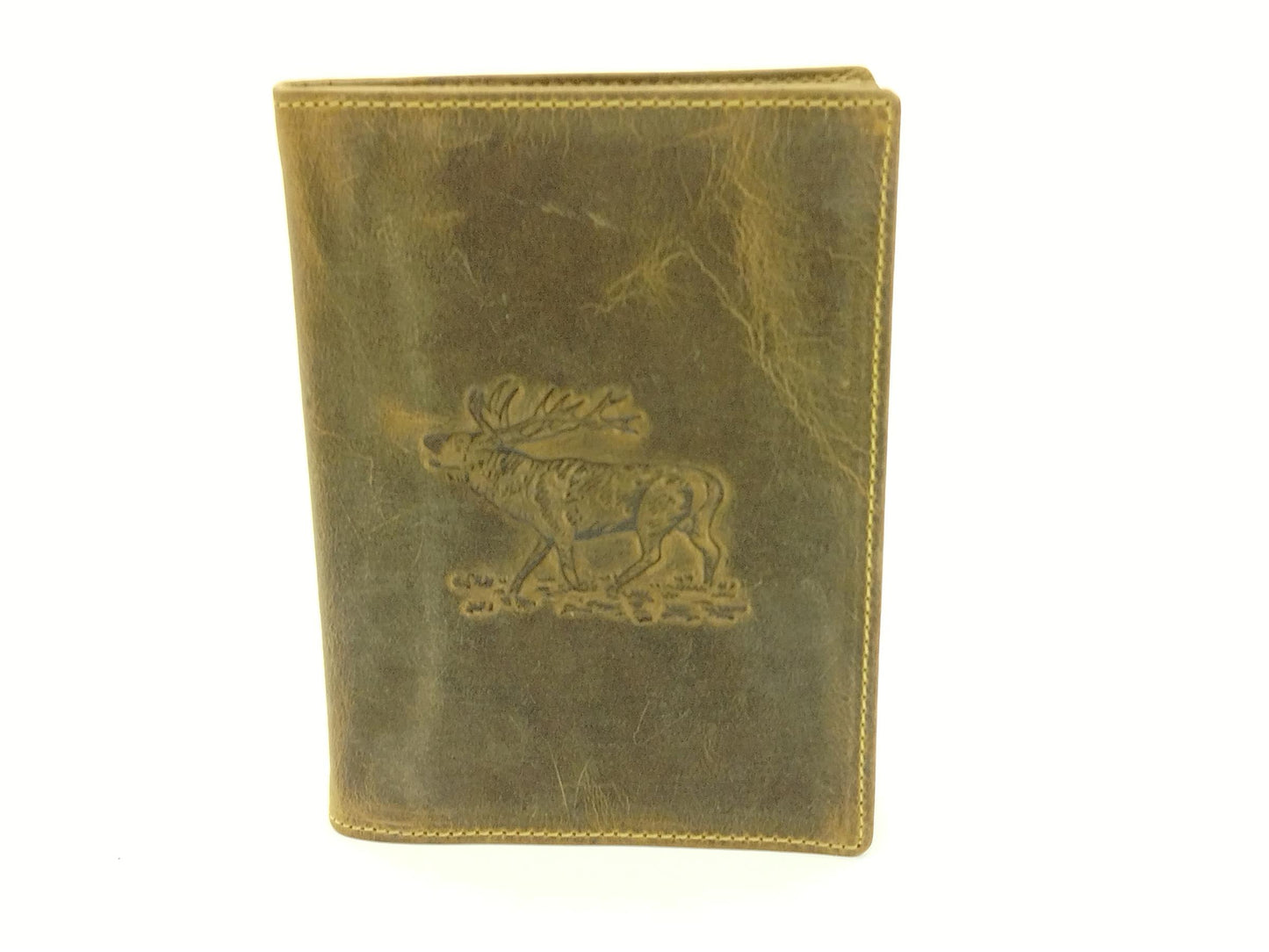 große Jagd Ausweismappe Hirsch 11,5x16 cm braun