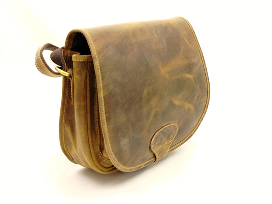 Umhängetasche Fettleder Vintage – Ledertasche für Damen & Herren