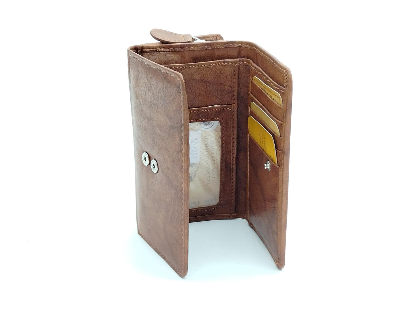 Greenburry Basic Reißverschluss-Damenkombi RFID cognac