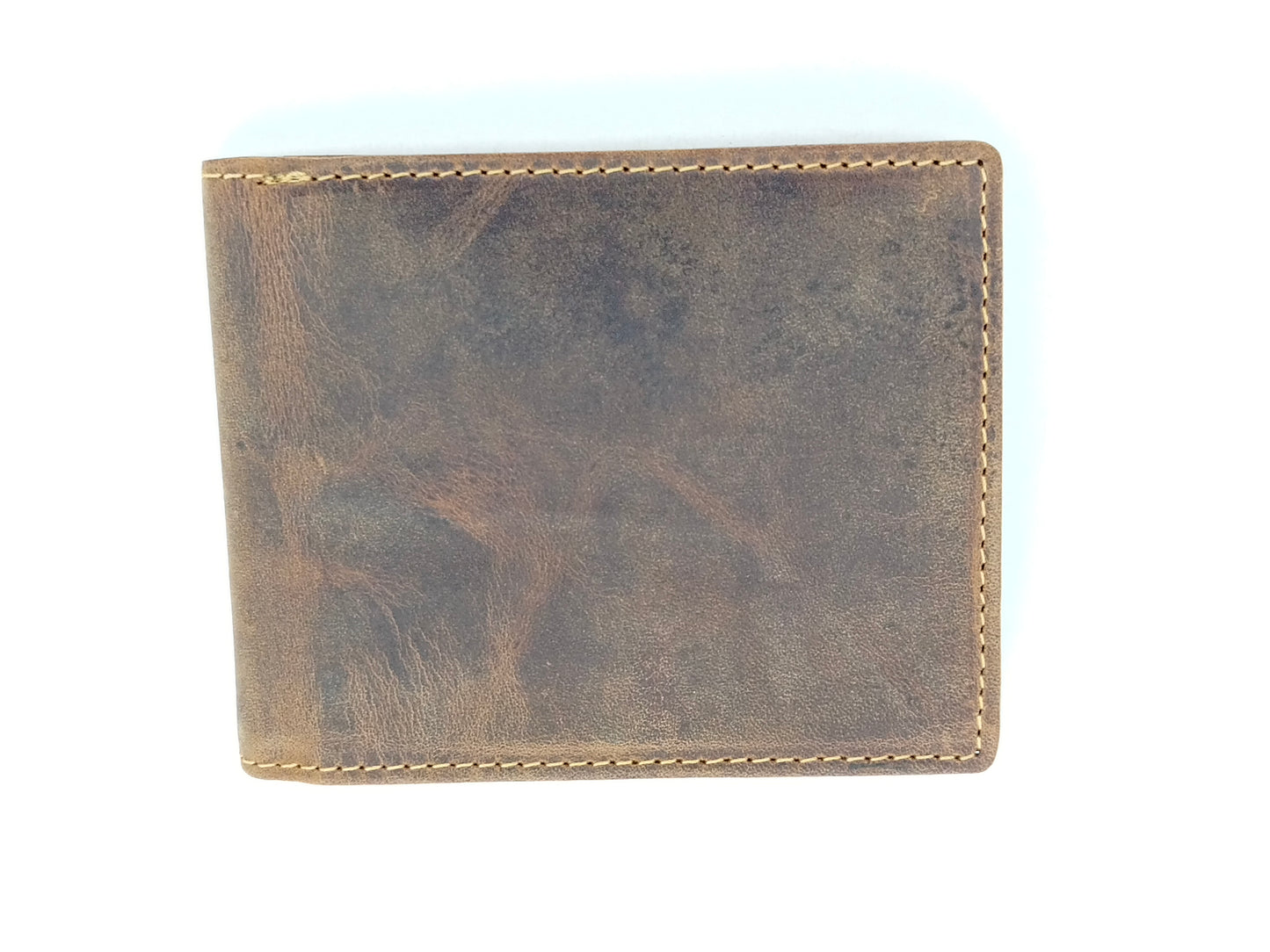 Angler Geldbörse Hecht Brieftasche Lederbörse braun Fisch