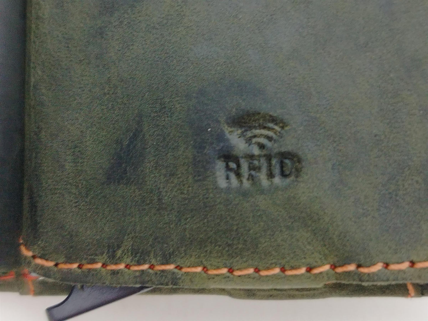 Vintage original RFID card slider coin green/orange