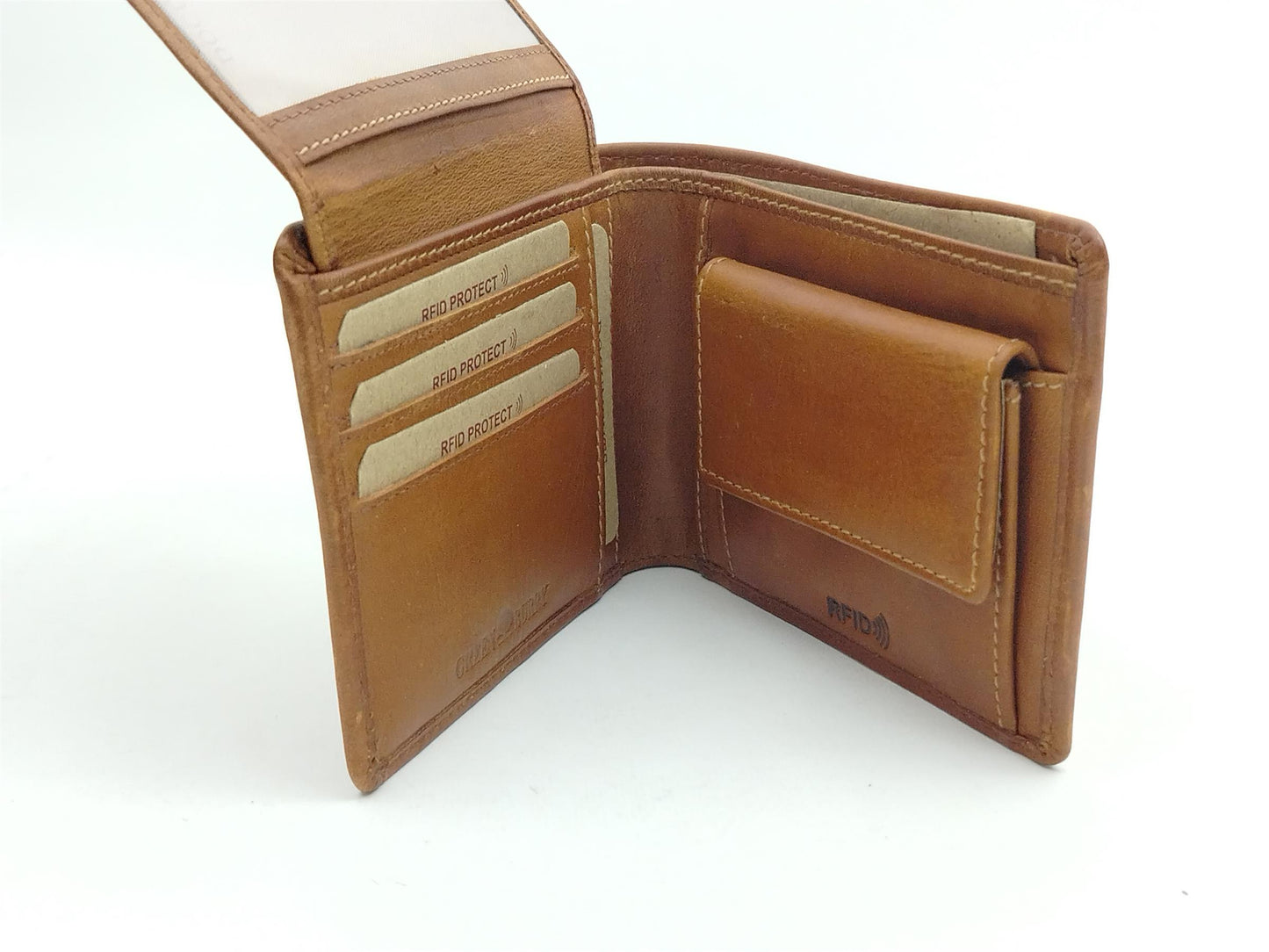 Tornado Herren-Scheintasche 2.tlg. RFID peanut brown