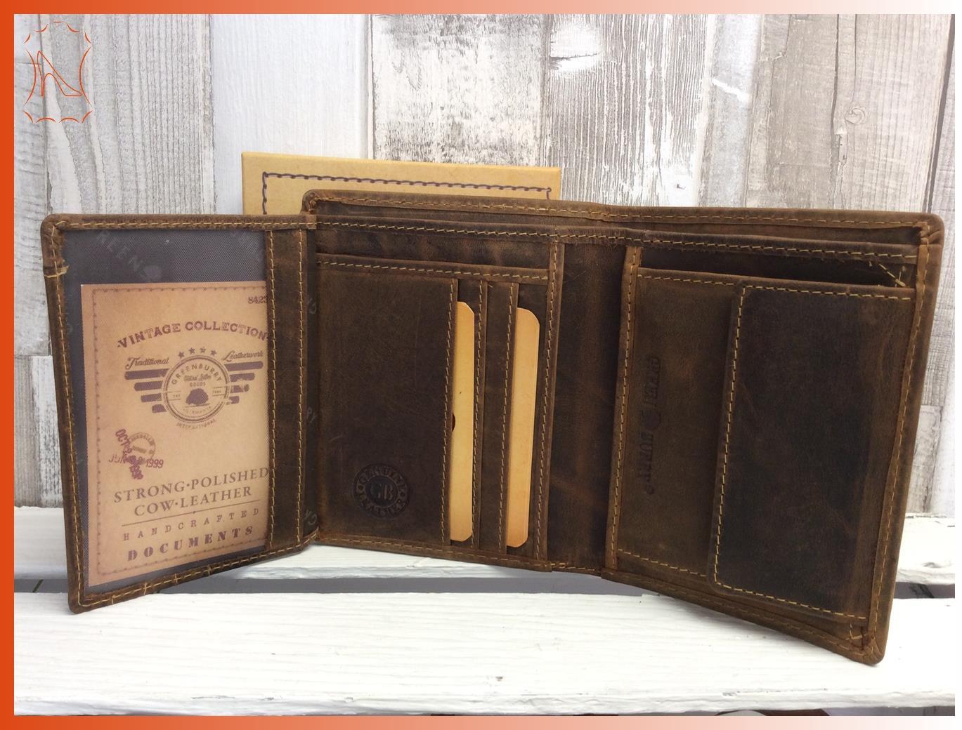 Fettlederbrieftasche Lederbrieftasche Vintage braun bags for living