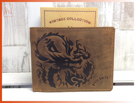 Leder Greenburry Vintage Dragon Scheintasche brown