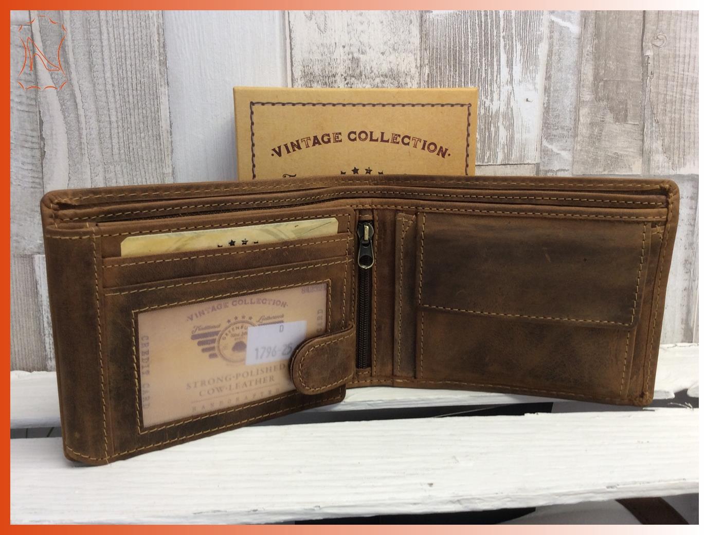 Leder Greenburry Vintage Dragon Scheintasche brown